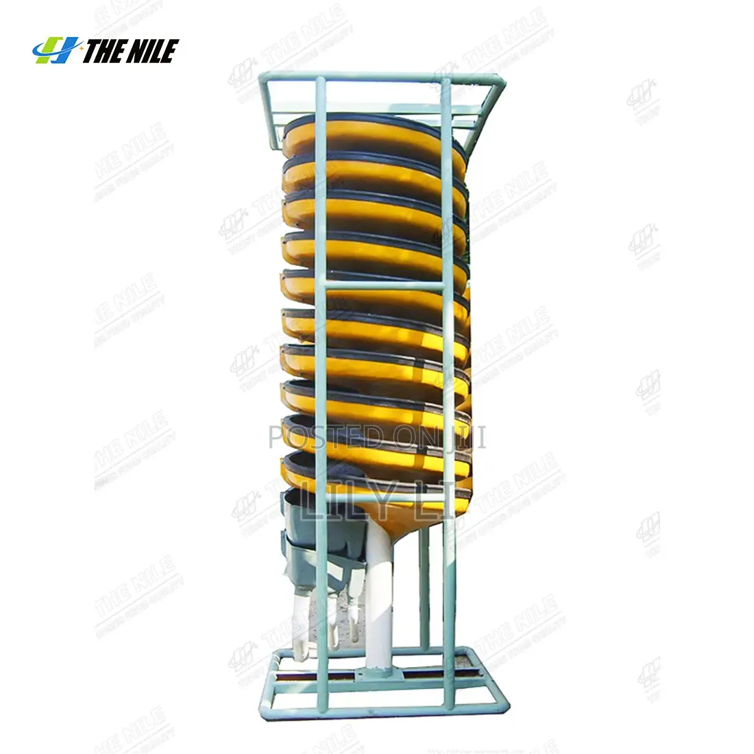 Chromium-Gold Spiral Sluice Separator Gravity Separation Equipment