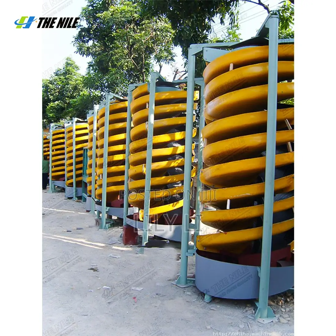 Chromium-Gold Spiral Sluice Separator Gravity Separation Equipment