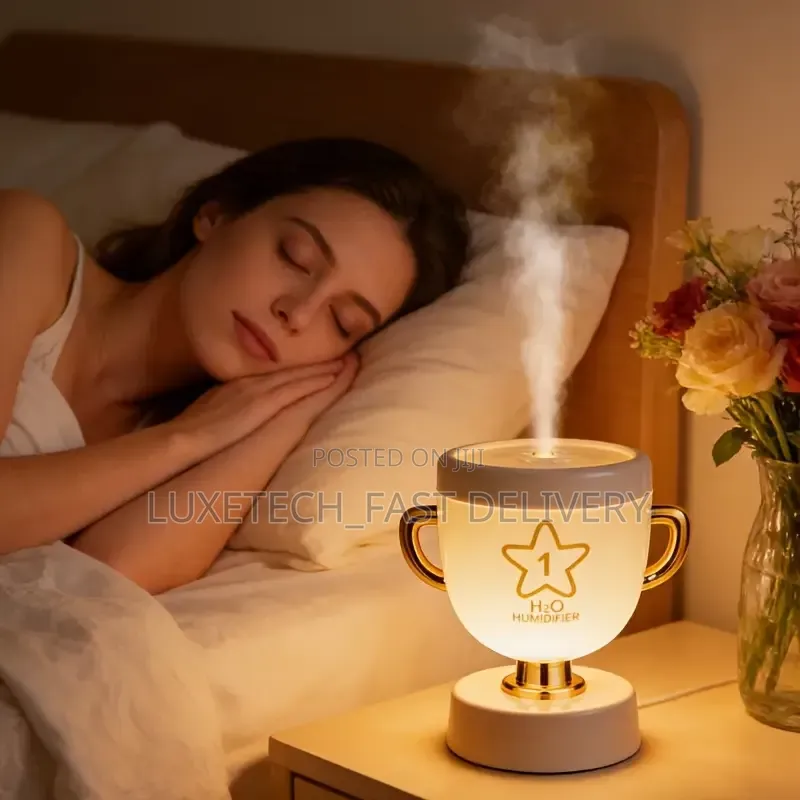 2-in-1 Trophy Cool Mist Humidifier and LED Night Light