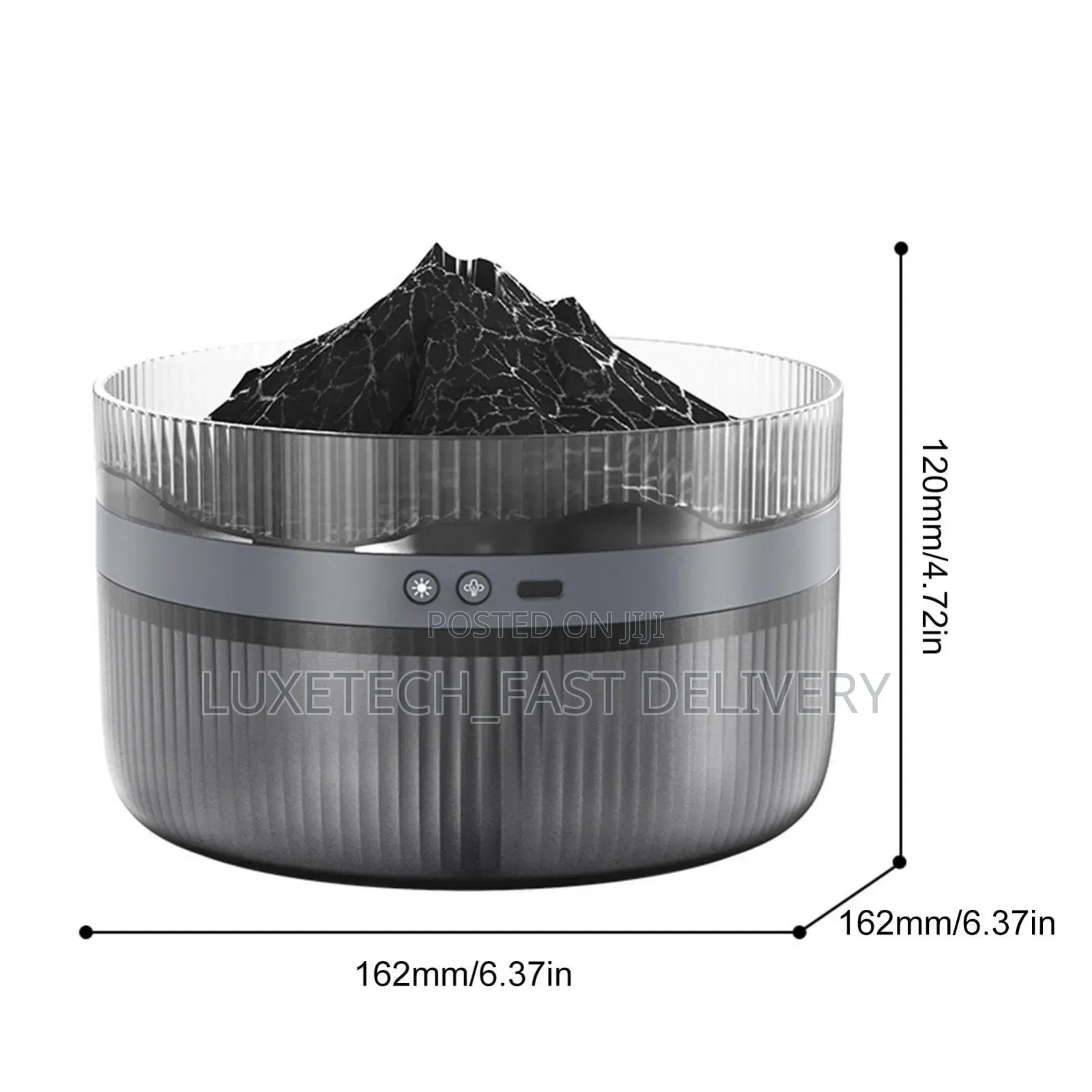 Volcano Aromatherapy Humidifier + Essential Oil Diffuser –LED Lighting
