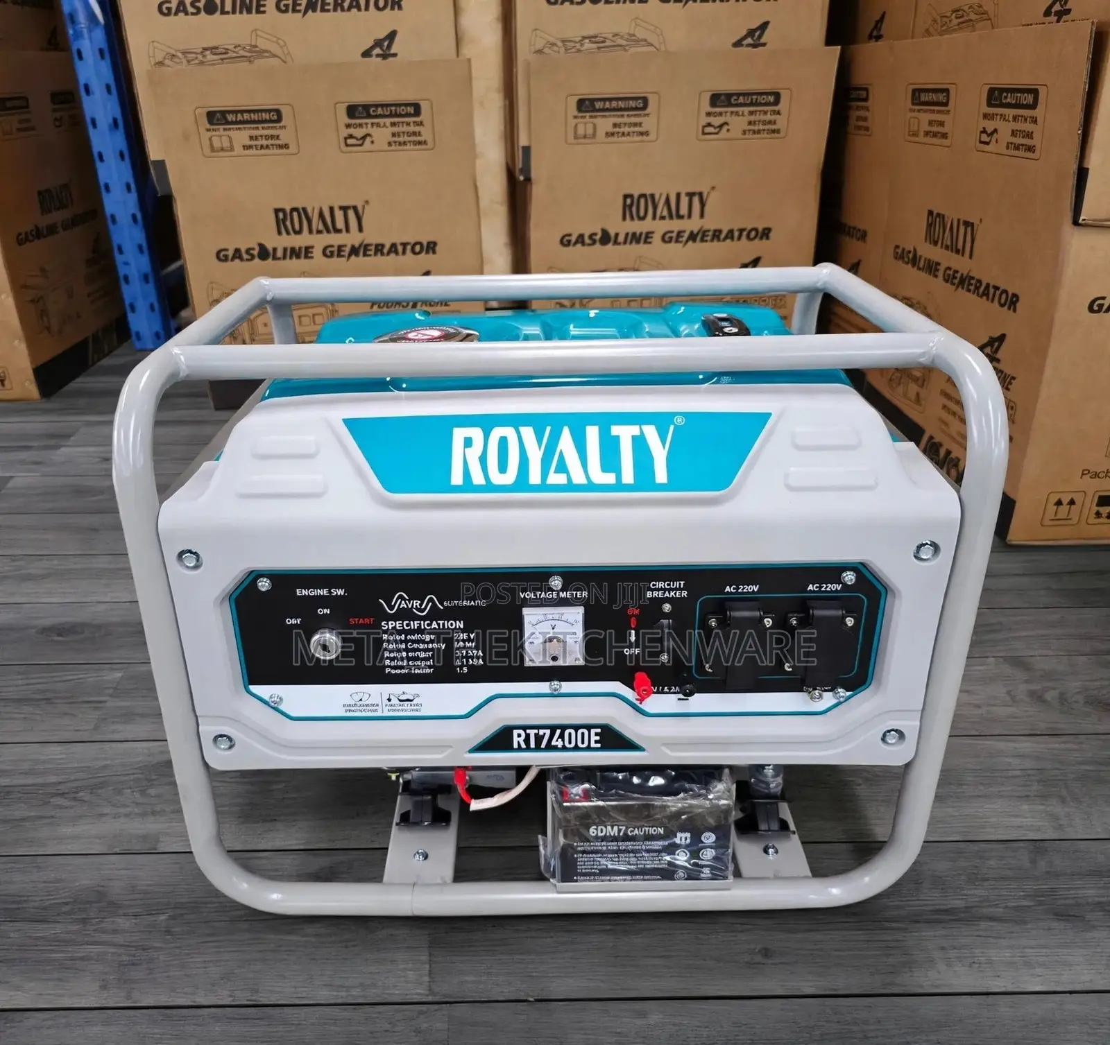 Royalty Gasoline Generator Key Start 4.1kva