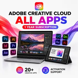 Adobe Creative Cloud All Apps - 1 Year License
