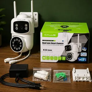 CALUS E32 Max Dual Lens Outdoor WiFi Camera – 360° PTZ + Night Vision