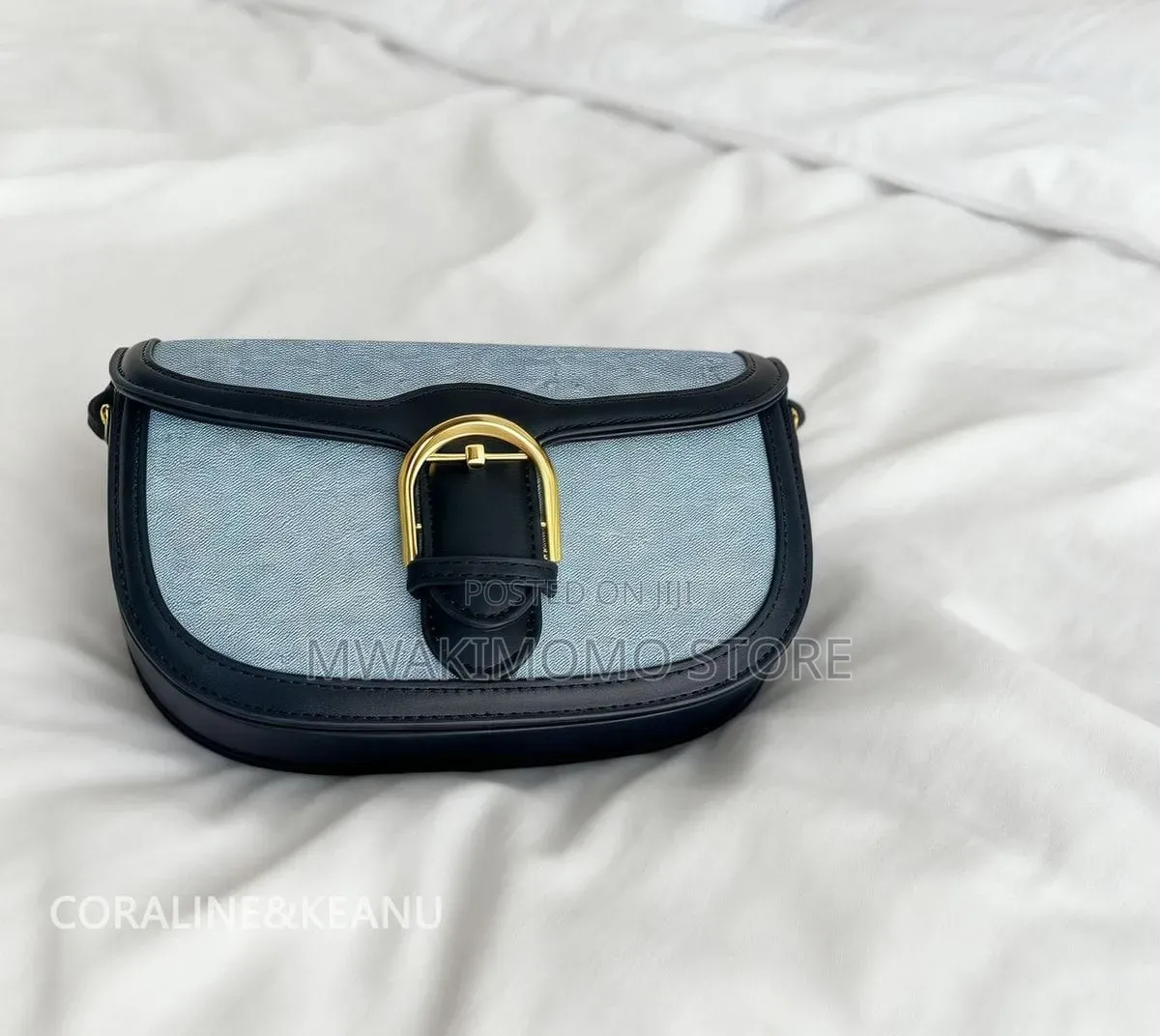 Casual Structured Saddle Crossbody Bag
