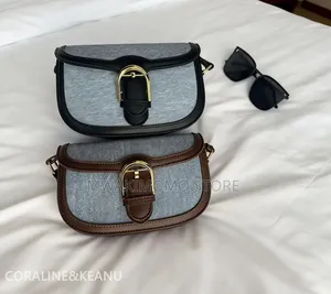 Casual Structured Saddle Crossbody Bag