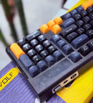 T-Wolf T12 Wireless Rechargeable Keyboard – Dual Mode 2.4GHz/Bluetooth