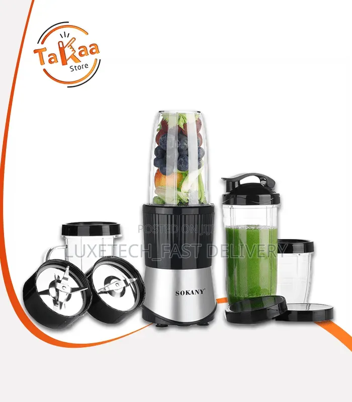 Sokany SK-03046 6-in-1 Multi-Purpose Blender 900W – Portable Blender