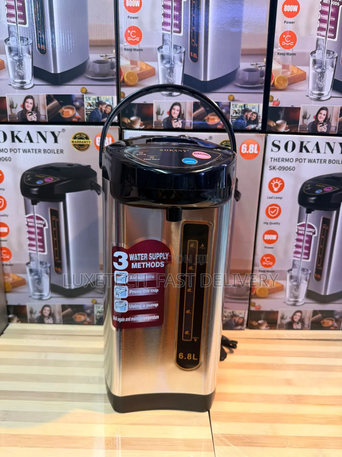 Sokany SK-09060 Electric Thermo Pot 6.8L – Water Boiler & Dispenser