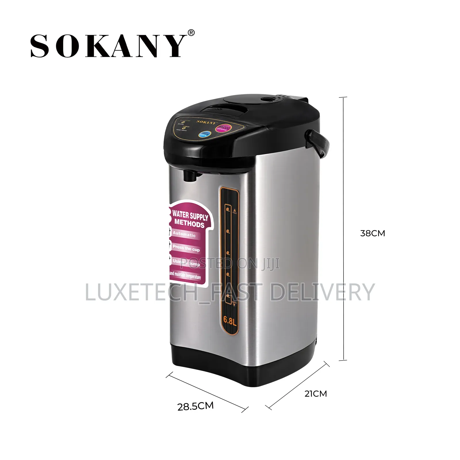 Sokany SK-09060 Electric Thermo Pot 6.8L – Water Boiler & Dispenser