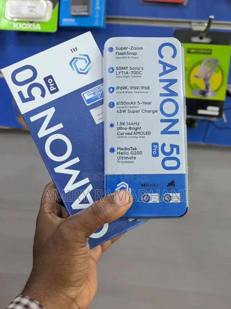 New Tecno Camon 50 Pro 256 GB Blue