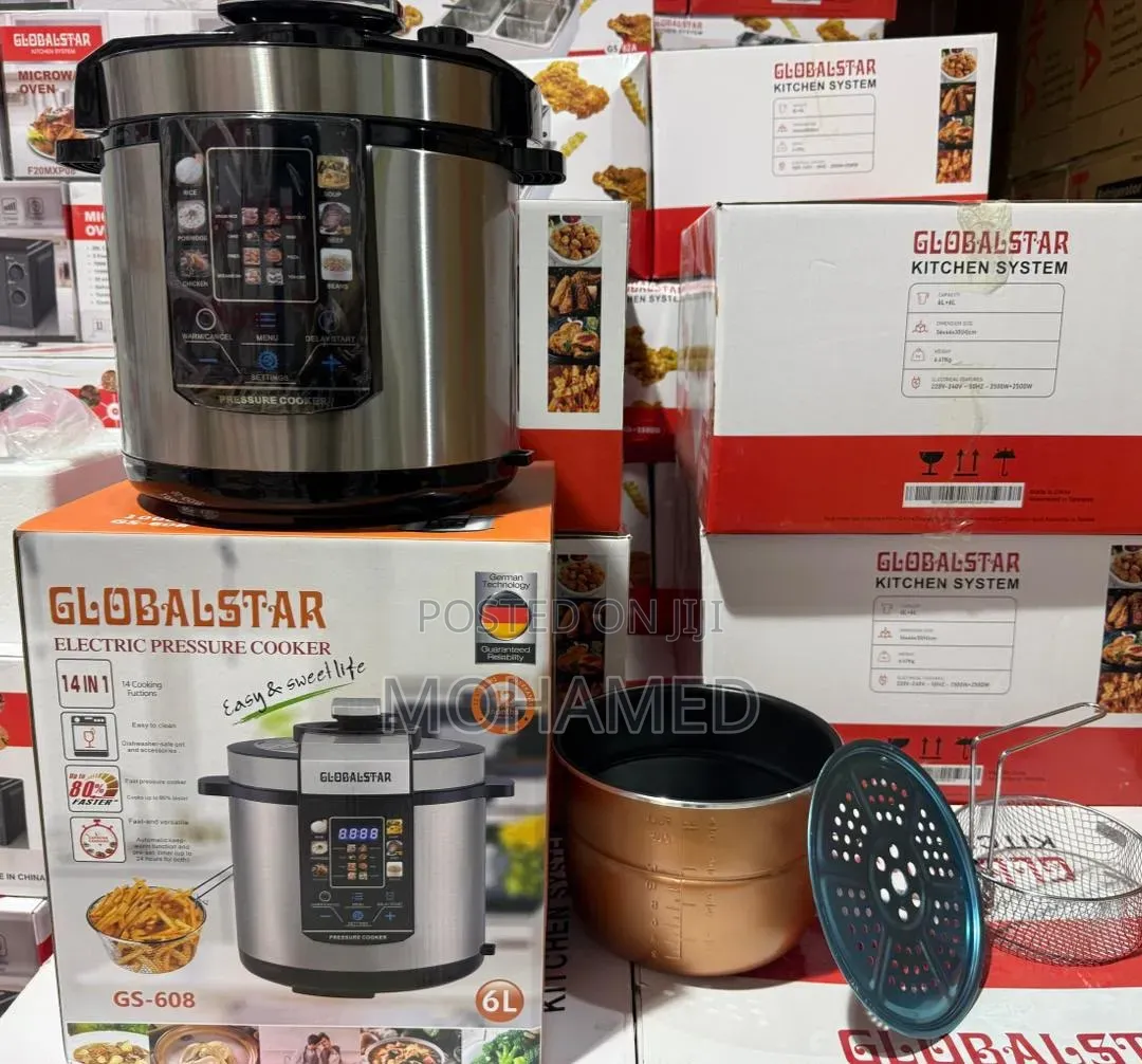 🔥 Globalstar Gs-608 Electric Pressure Cooker – 6l 🔥