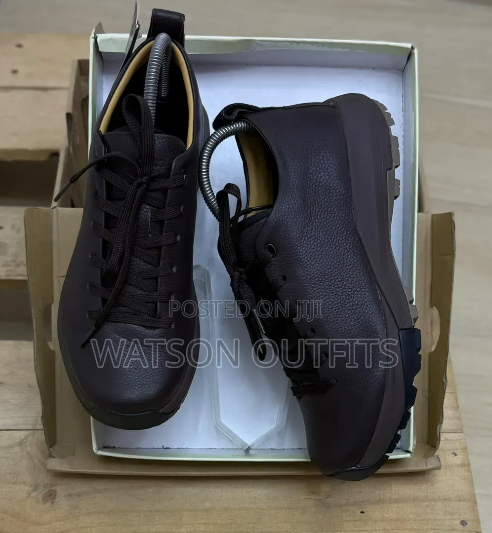 3 Colours Ecco Brand Men's Leather Sneakers or Shoes Very Nice