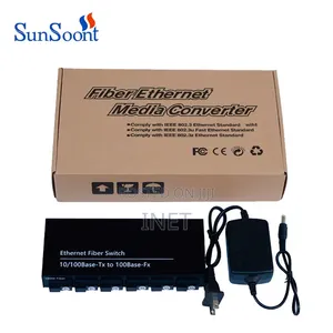 6 Port Fiber Media Converters