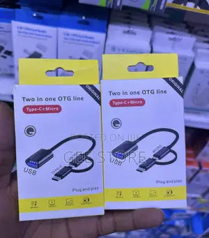 A Two-in-One USB on-the-Go (OTG) Adapter Cable