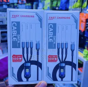 A 100W 3-in-1 Fast Charging Data Cable