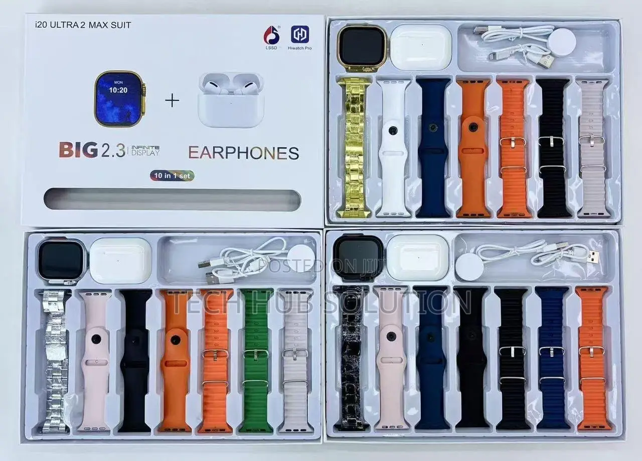 20 Ultra 2 Maxsuit Big 2.3 Smart Watch + Earphones