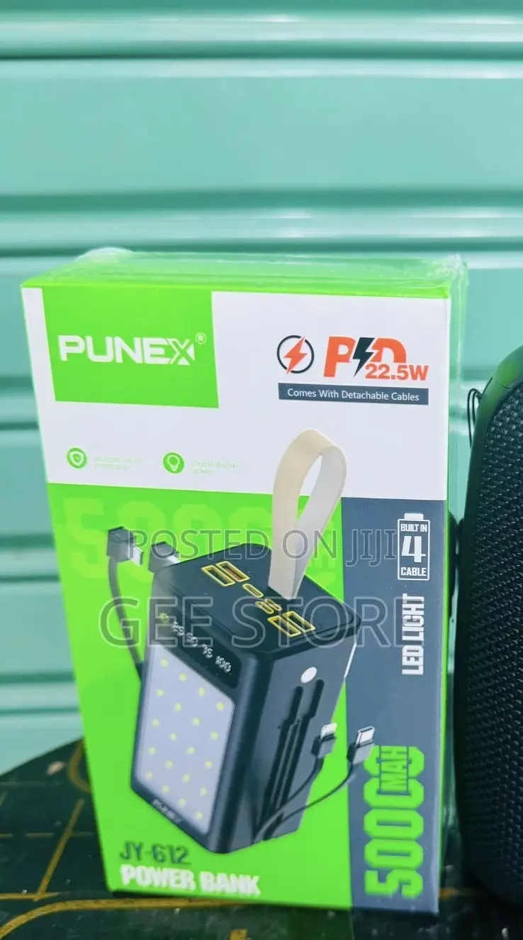 Punex JY-612 Power Bank With a 50,000mAh Capacity.