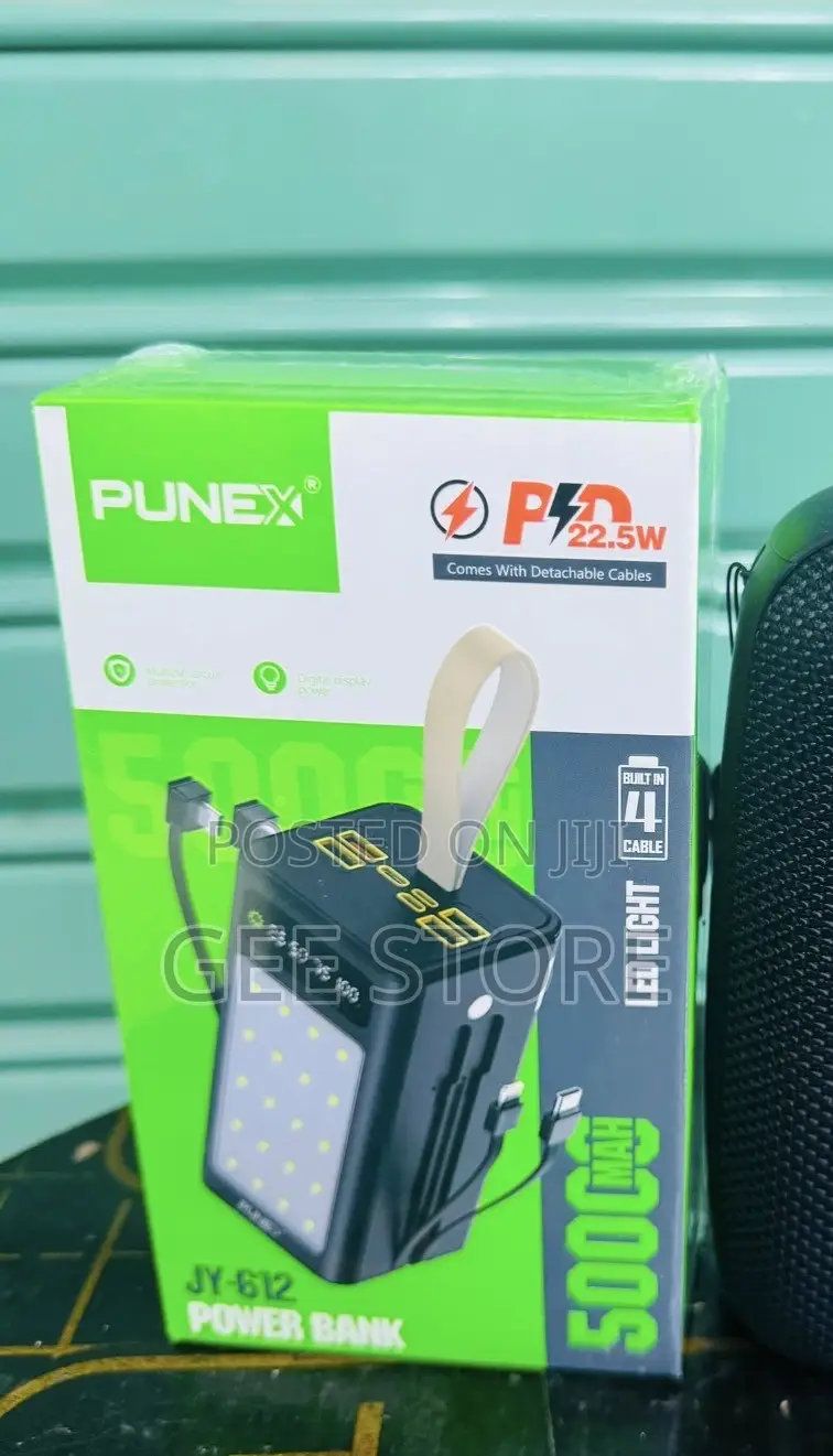 Punex JY-612 Power Bank With a 50,000mAh Capacity.