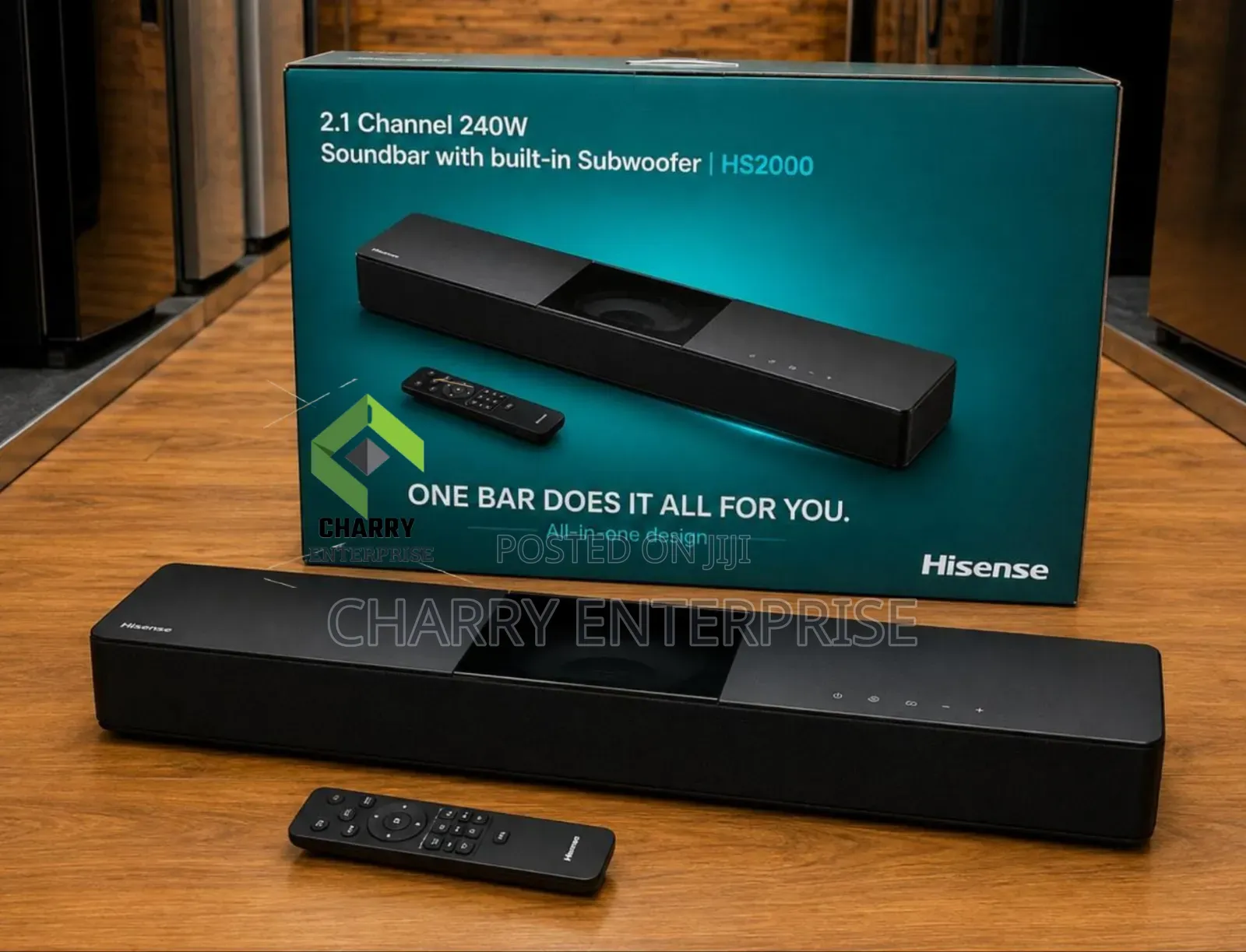 HISENSE SOUND BAR 2.1 Channel 240W  Model :- HS2000 Built in Subwoofer