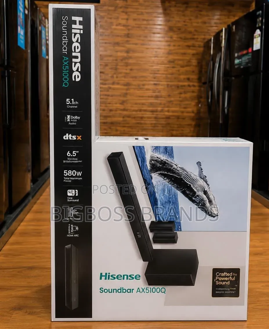 Hisense Sound Bar 
🔘a5100q
580w