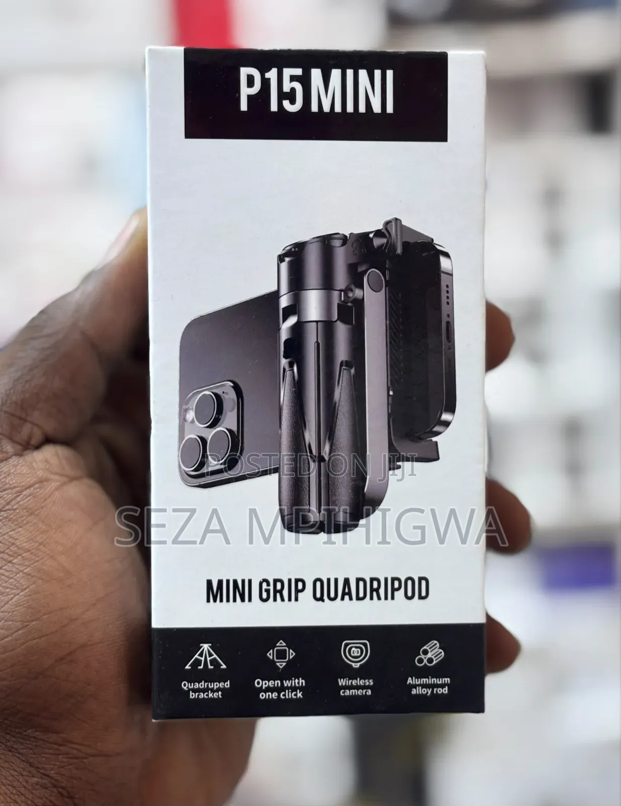 P15 MINI Grip Quadripod (Selfie Stick Na Tripod Ya Mfukoni)