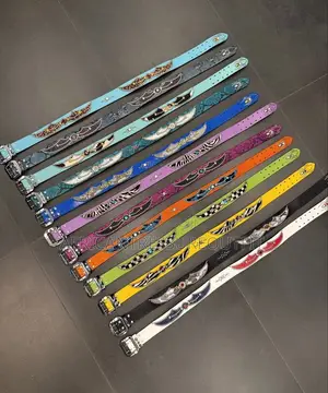 Mannahatta Nyc Cowhide Studded Wing Belts Vintage Collection