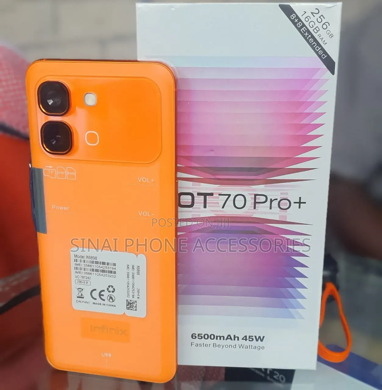 New Infinix Hot 70 Pro 5G+ 256 GB