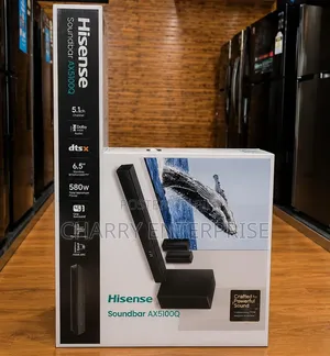 Hisense 580w Soundbar Ax5100q 6.5" Wireless Subwoofer
5.1 Channel