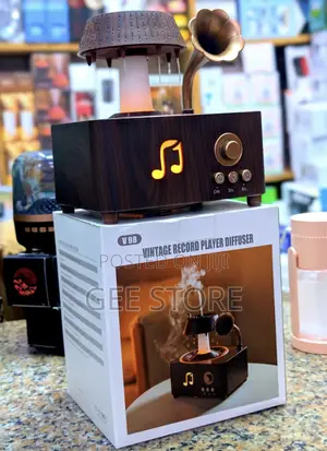 V98 Vintage Record Player Aromatherapy Diffuser and Air Humidifier