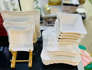 White Dinner Set