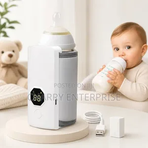 Portable Rechargeable Baby Milk Bottle Warmer withDigital Temp Display