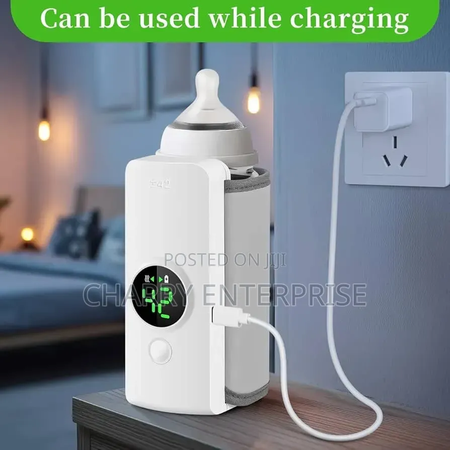 Portable Rechargeable Baby Milk Bottle Warmer withDigital Temp Display