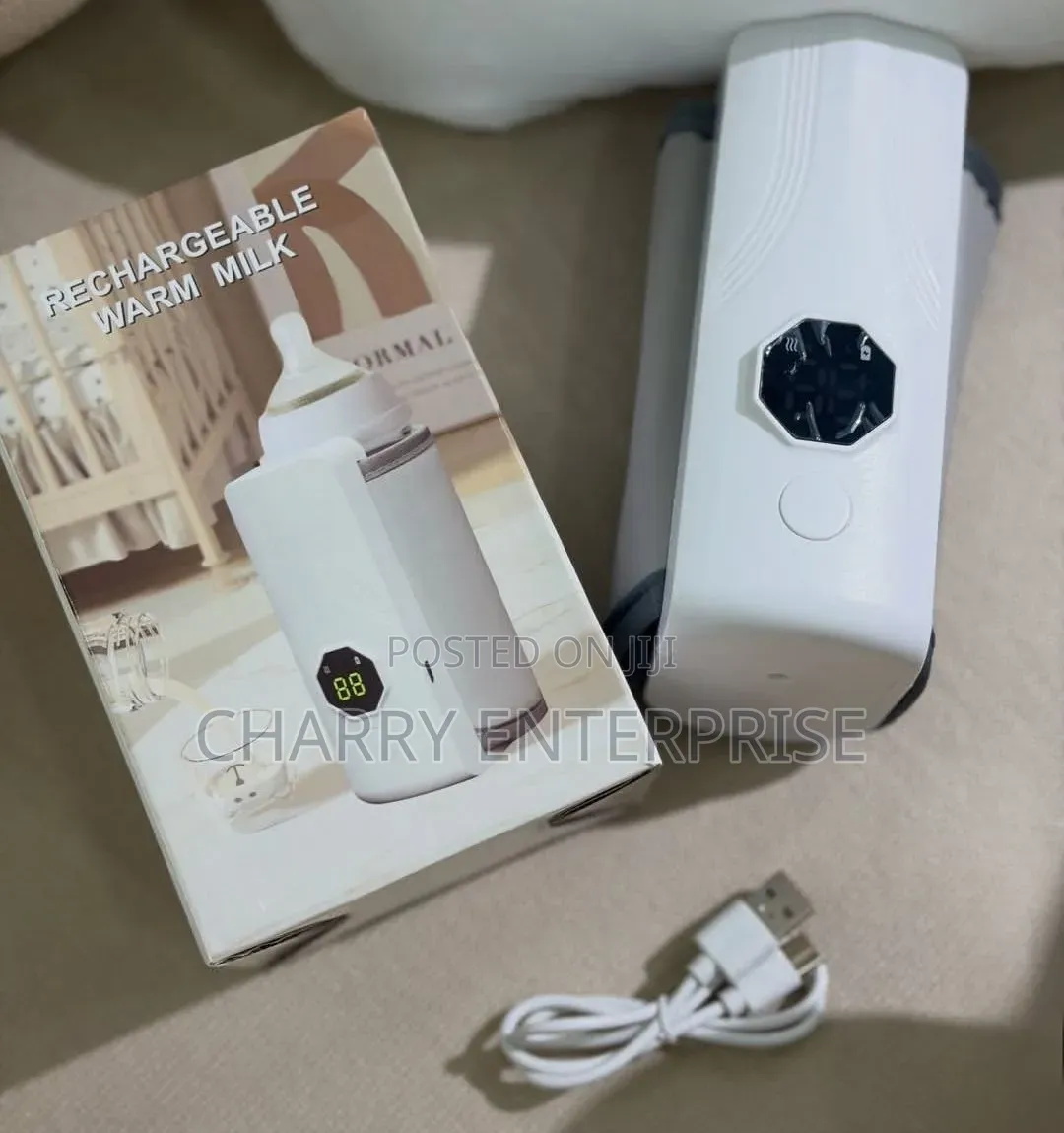Portable Rechargeable Baby Milk Bottle Warmer withDigital Temp Display