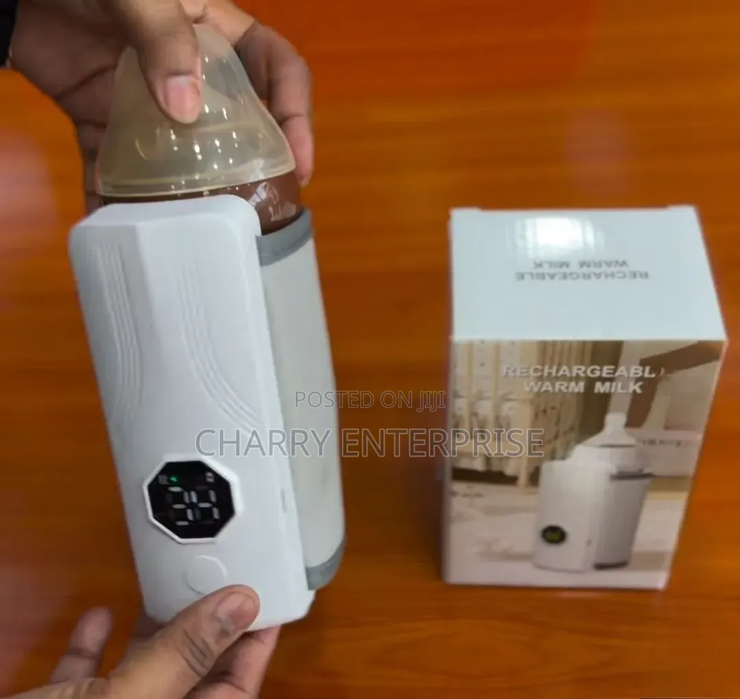 Portable Rechargeable Baby Milk Bottle Warmer withDigital Temp Display
