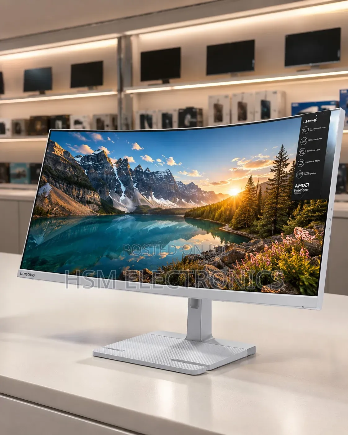 *Brand New Thinkvision T34w-30 Curved Monitor*