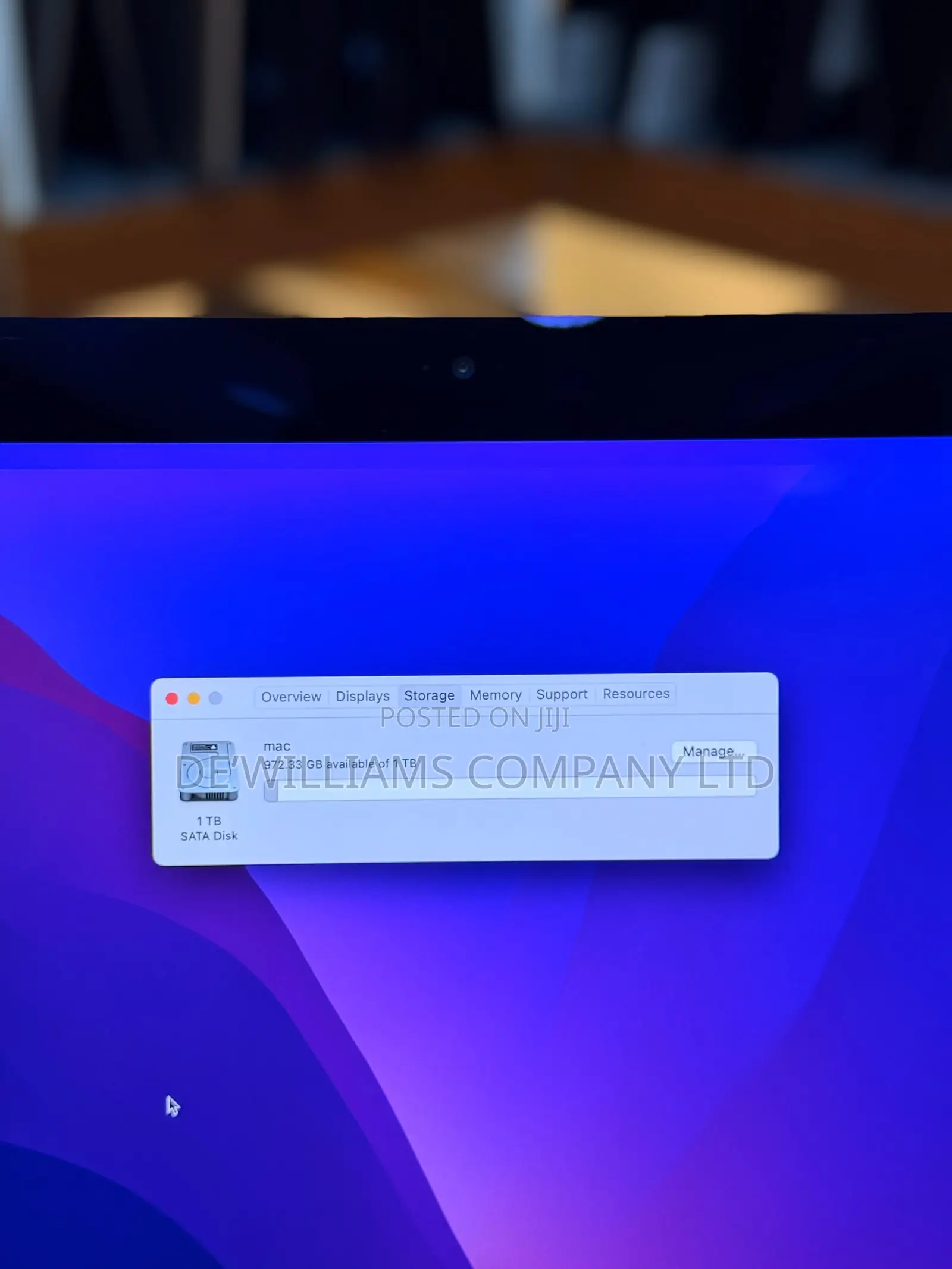 Desktop Computer Apple iMac 16GB Intel Core i7 SSD 1T