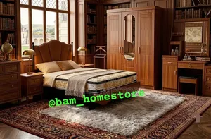Complete Bedroom Set / 5x6 Bed With Mattress,kabati & Dressing Table