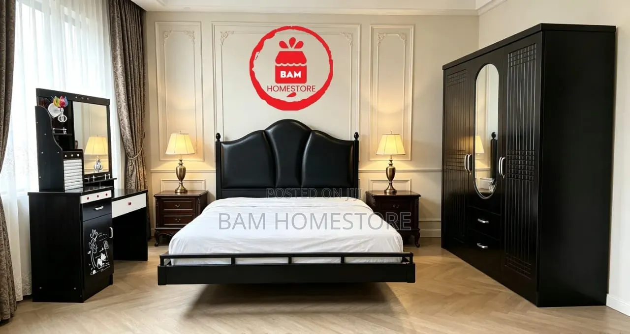 Complete Bedroom Set / 5x6 Bed With Mattress,kabati & Dressing Table