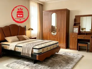 Complete Bedroom Set / 5x6 Bed With Mattress,kabati & Dressing Table