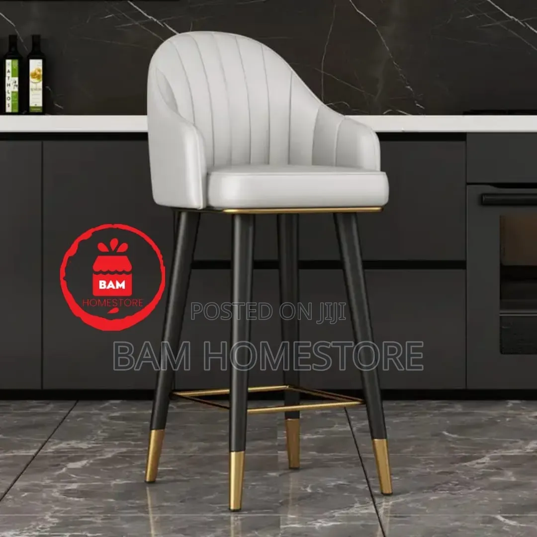 Rotatable Bar Stool / Luxury Swivel Counter Stool With Backrest