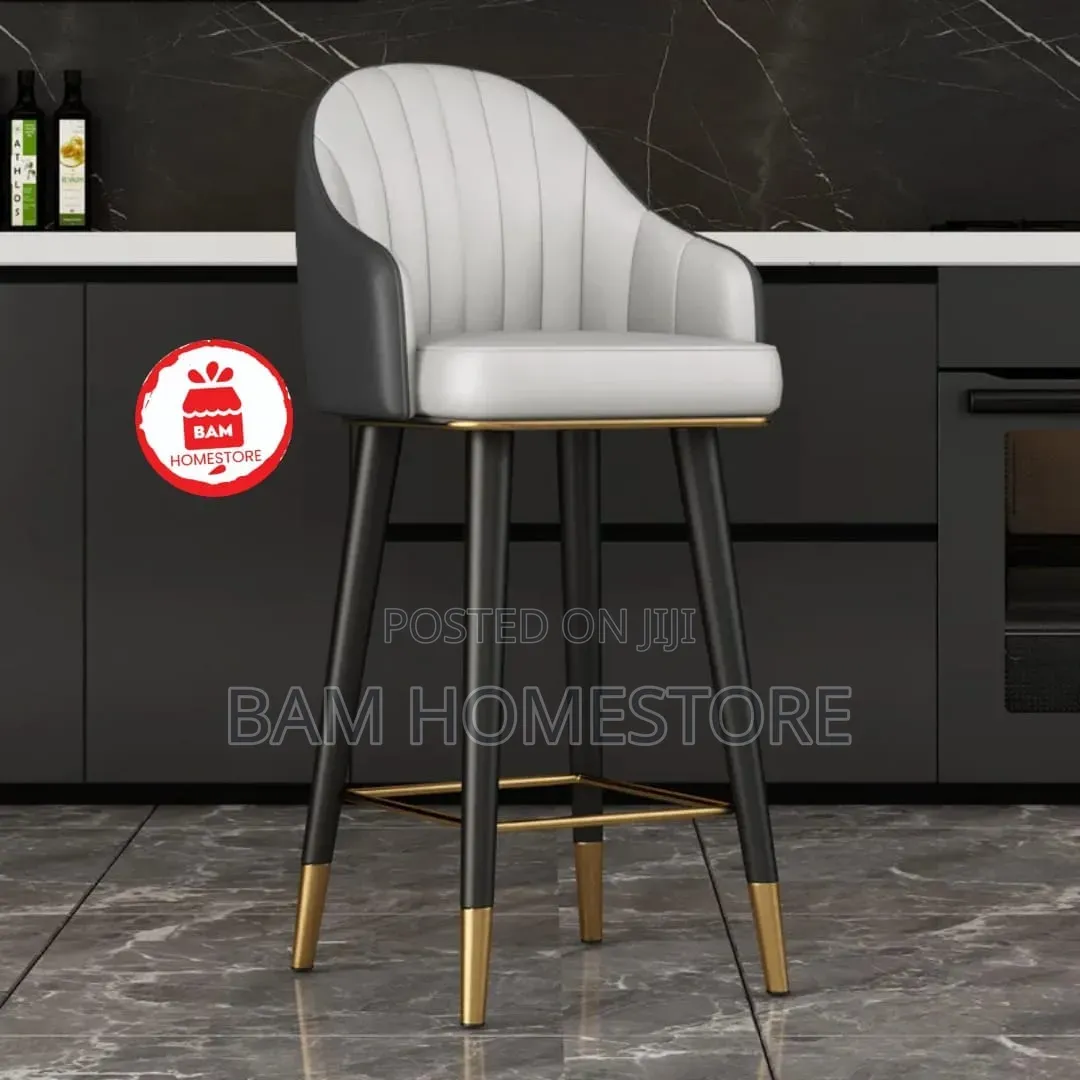 Rotatable Bar Stool / Luxury Swivel Counter Stool With Backrest