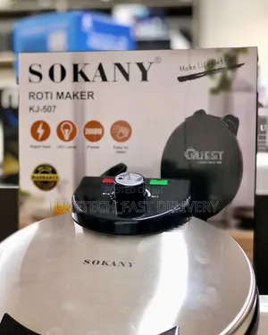 Sokany KJ-507 Electric Roti/Chapati Maker – Non-Stick Flatbread Press