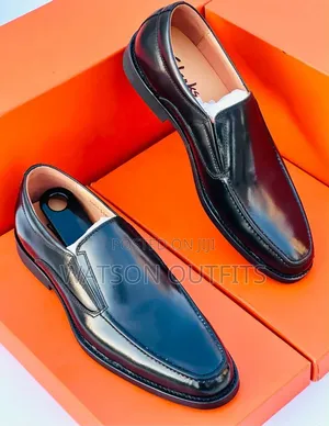 2 Colours Black and Brown Clarks Classic Men's Leather Shoes