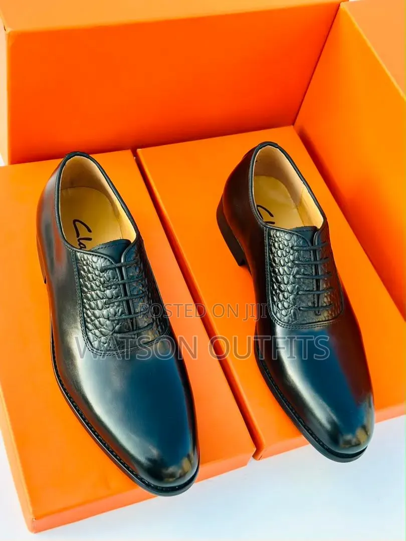 Clarks and DIOR BRANDs 2 Colours Men's Leather Shoes MATERIALS Class A