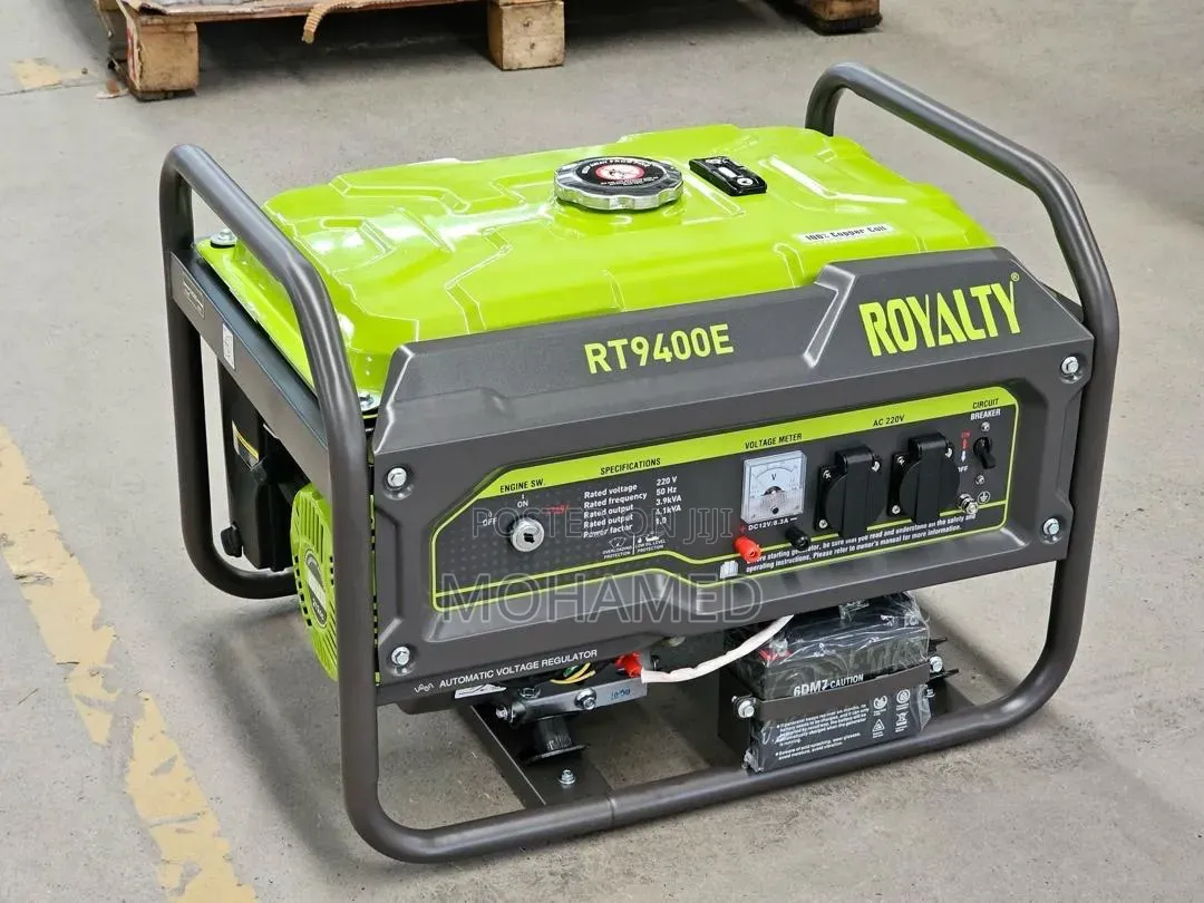 🔥 Royality Generator Rt9400 4.1 Kva– Power Ya Uhakika! 🔥