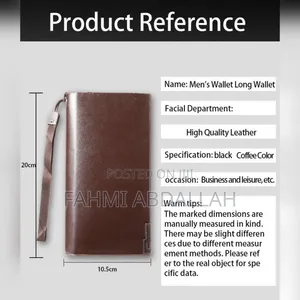 MEN Clutch Bags ( Long Men Wallet ) Leather Material