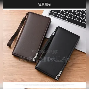 MEN Clutch Bags ( Long Men Wallet ) Leather Material