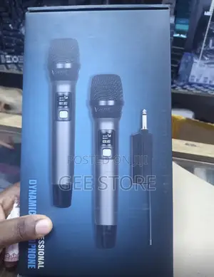 Professional Dual Wireless Dynamic Microphone System