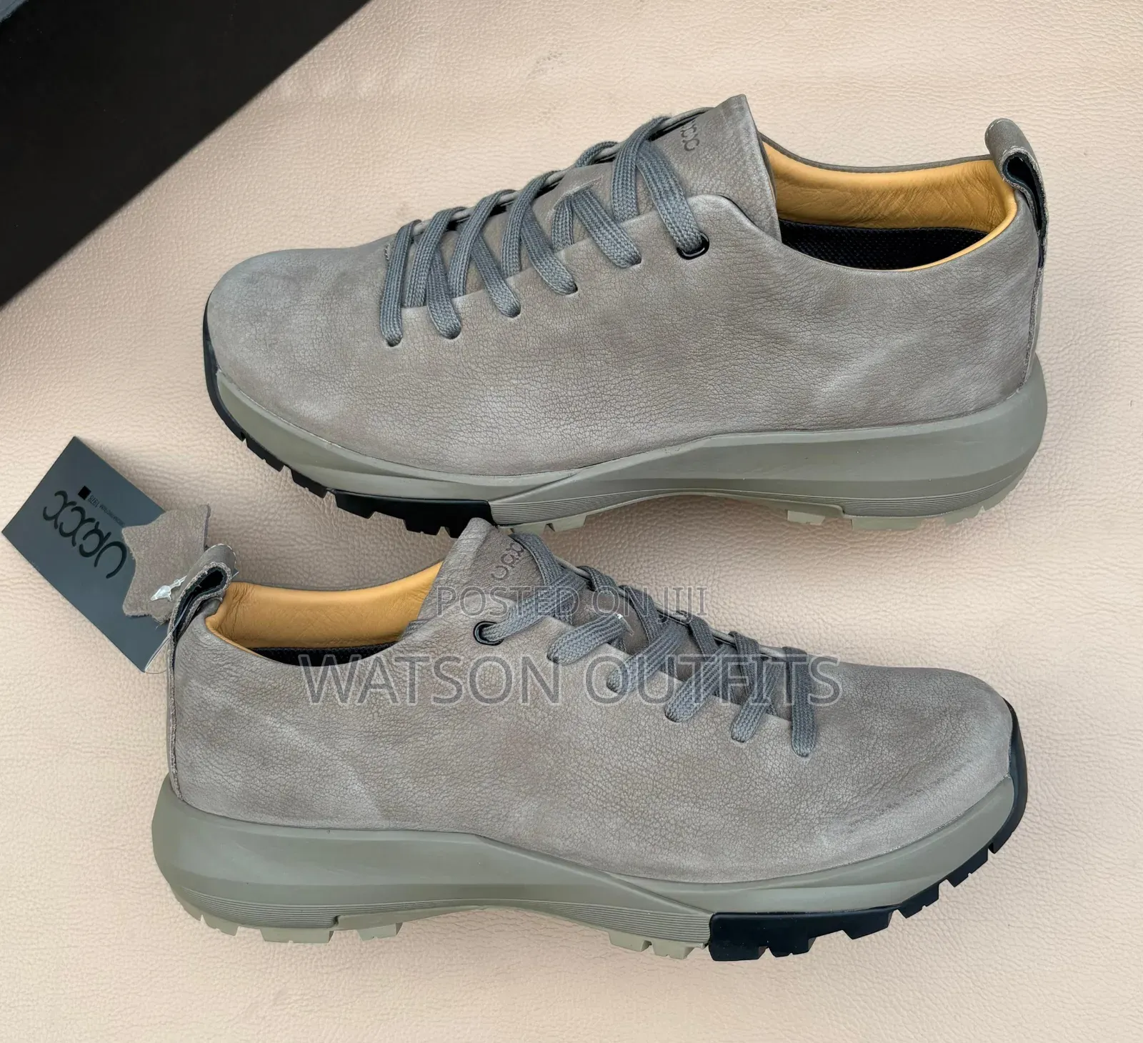 5 Colours Ecco Brand Men's Leather Shoes MATERIALS ORIGINAL