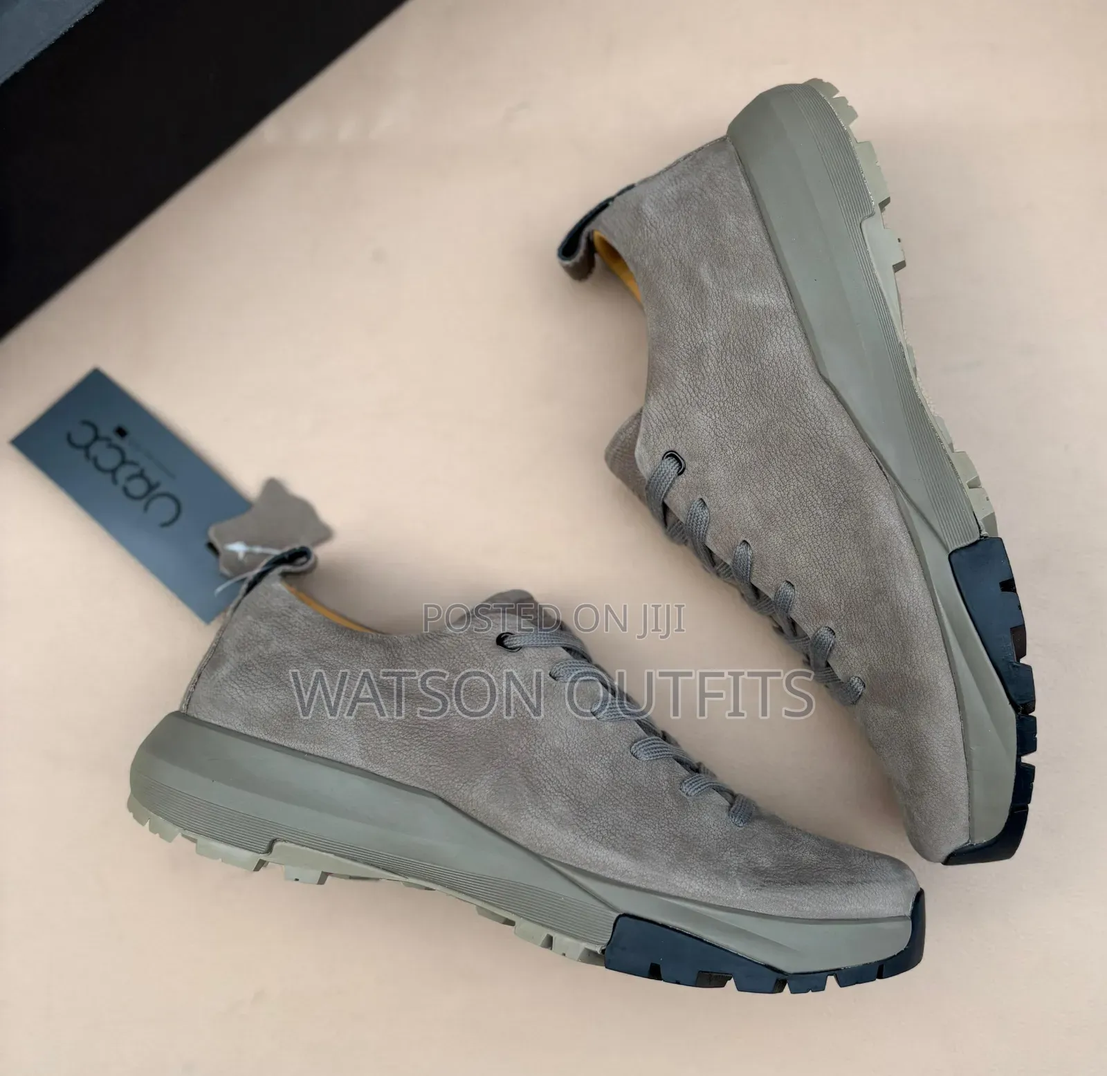 5 Colours Ecco Brand Men's Leather Shoes MATERIALS ORIGINAL